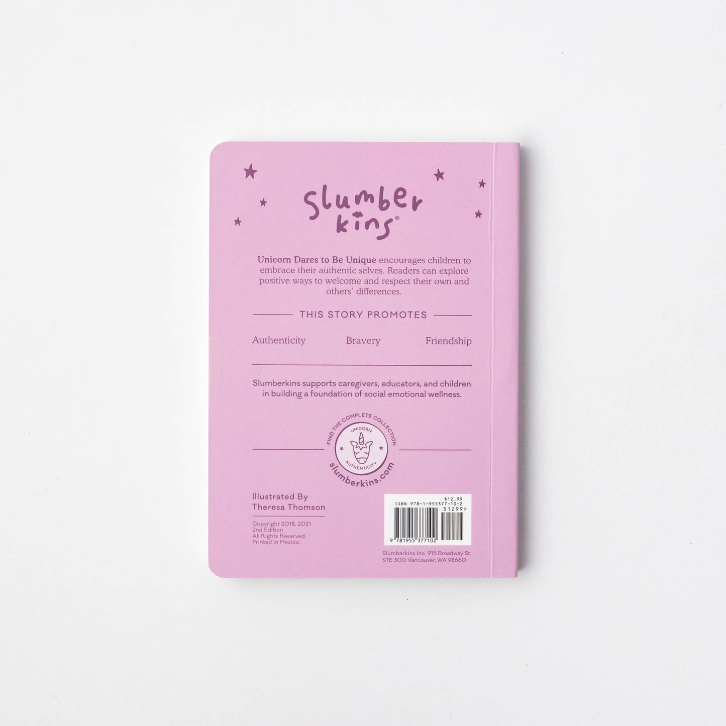 Unicorn's Authenticity Plush Set - with 2 books!