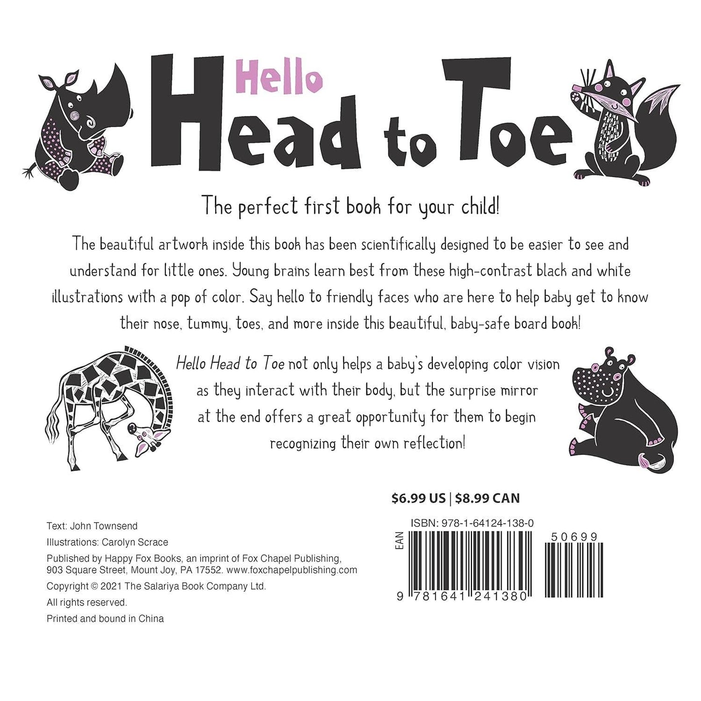 Hello Head to Toe - High Contrast Board Book