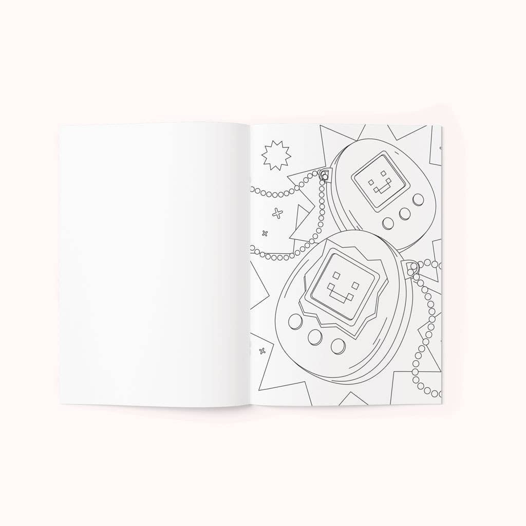 90's Nostalgia Colouring Book