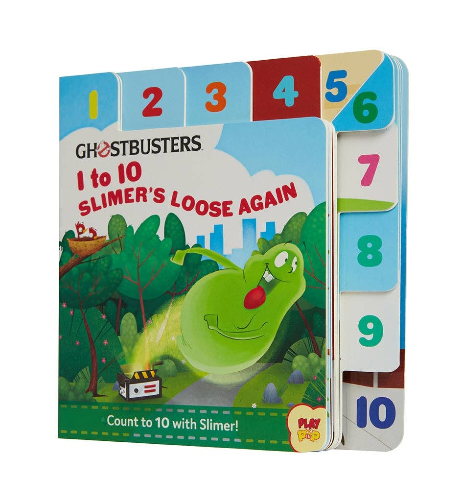 Ghostbusters: 1 to 10 Slimer's Loose Again (Board Book)