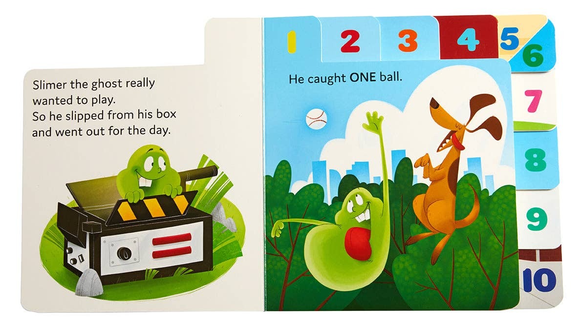 Ghostbusters: 1 to 10 Slimer's Loose Again (Board Book)