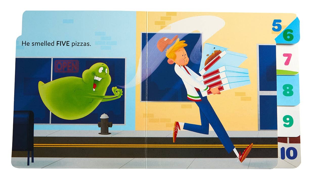 Ghostbusters: 1 to 10 Slimer's Loose Again (Board Book)