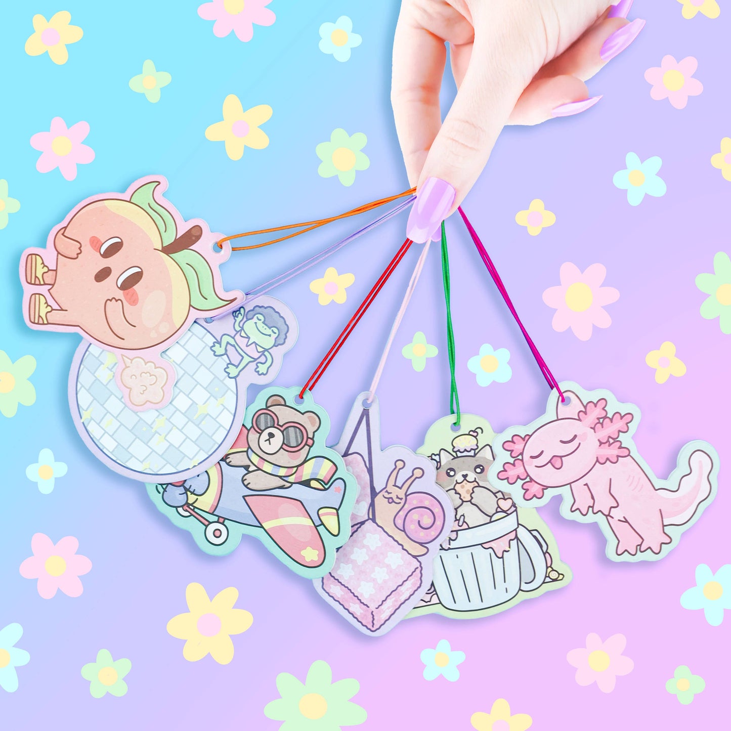 Dice and Snail, Car Decor, Cute, Car Diffuser, Air Freshener