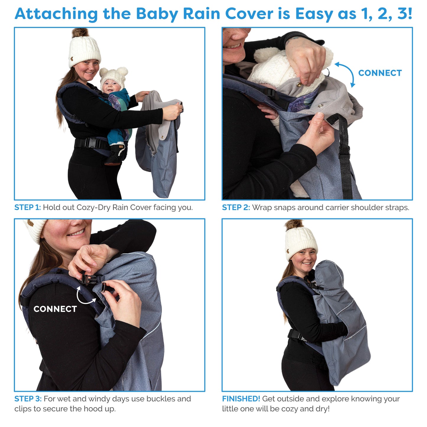 PREORDER Jan & Jul Cozy Dry Baby Rain Cover