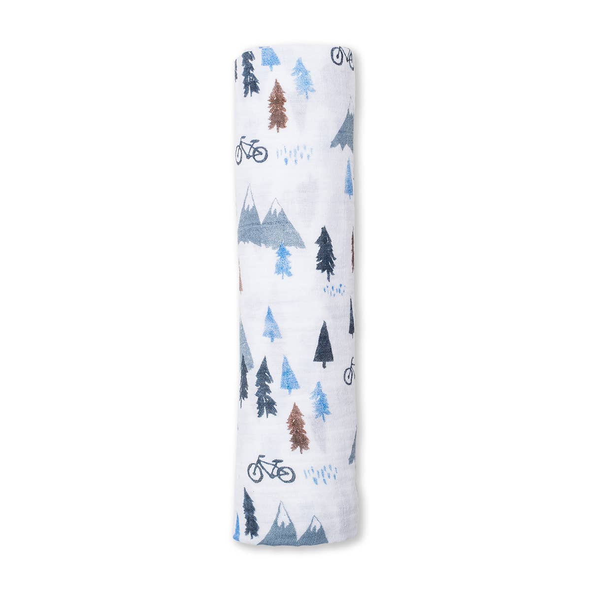 Muslin Swaddle Blanket – Mountain Top  (47" x 47")