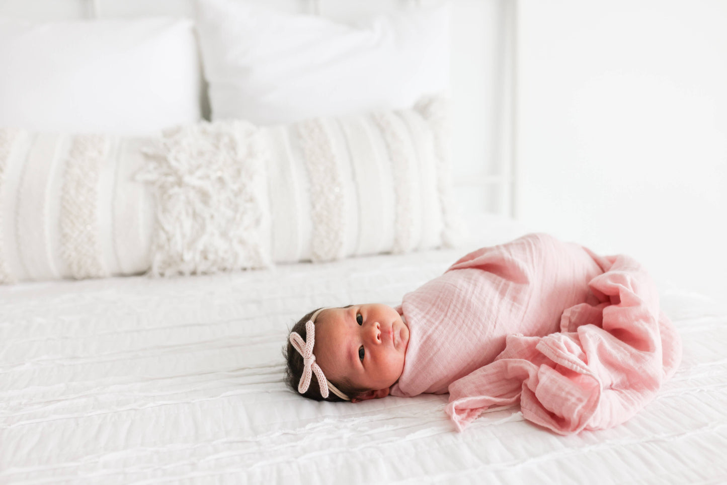 2-Pack Cotton Swaddle Blankets – Strawberry & Ballet Slipper