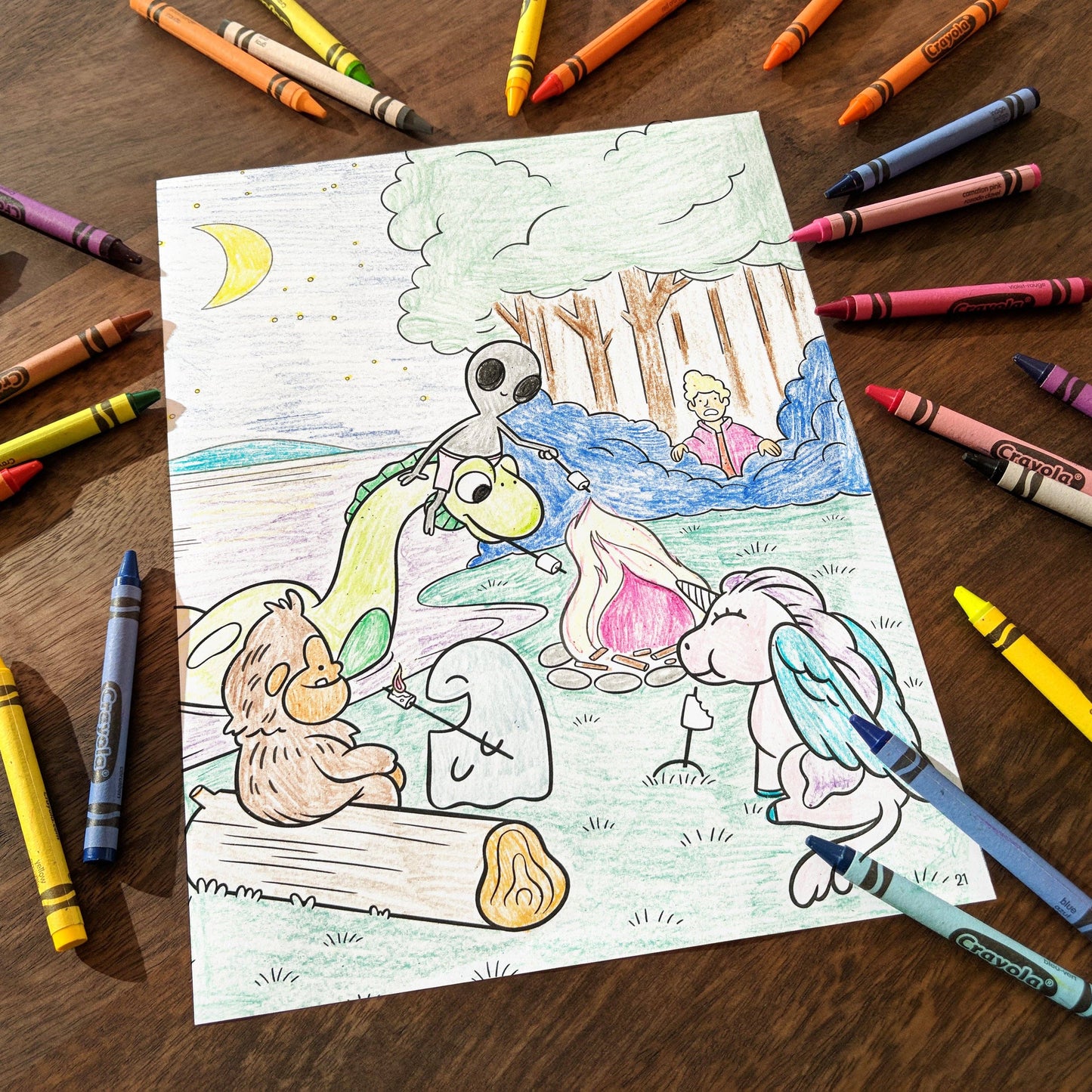 Hazy Dell Cryptids! Coloring Book