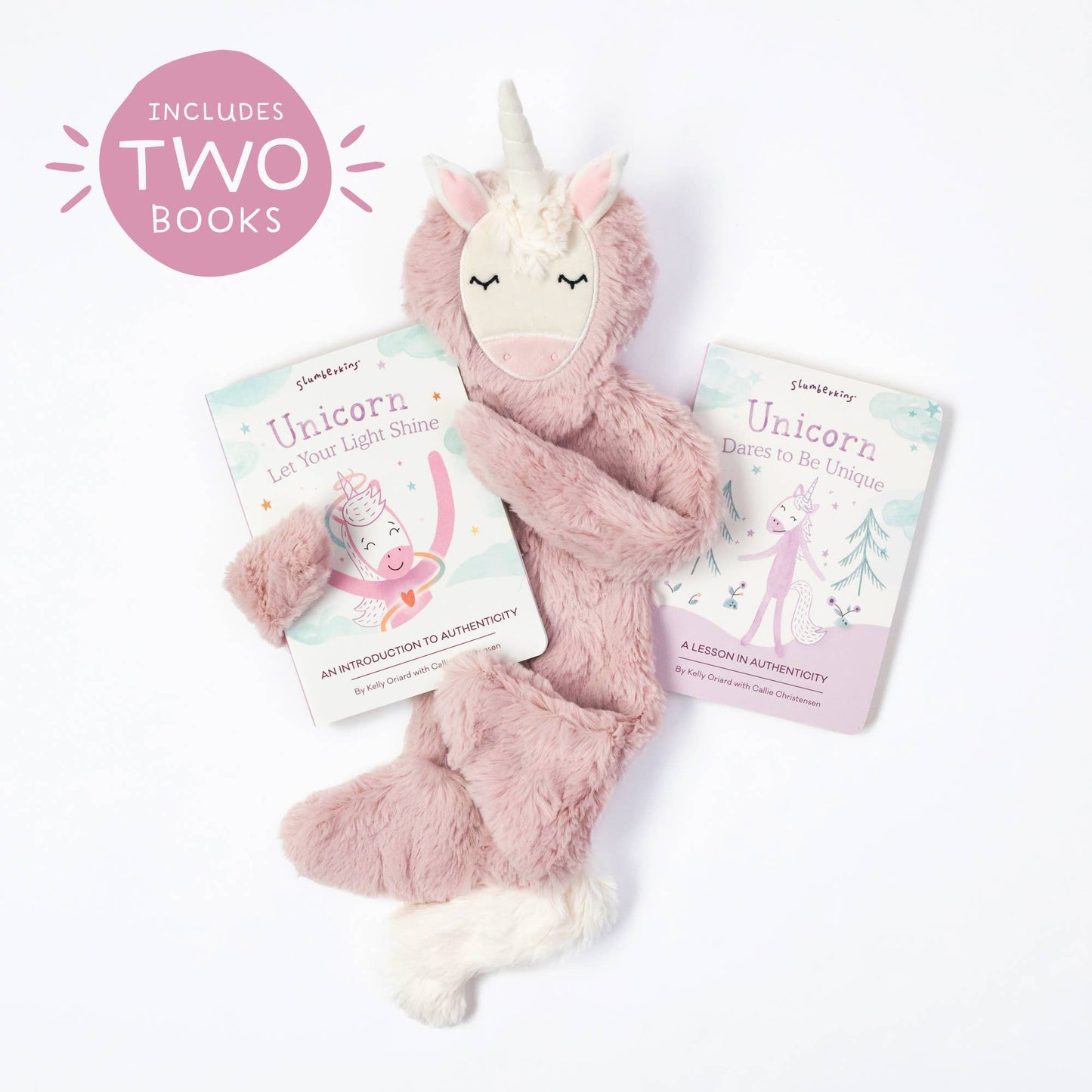 Unicorn's Authenticity Plush Snuggler Set - with 2 books!