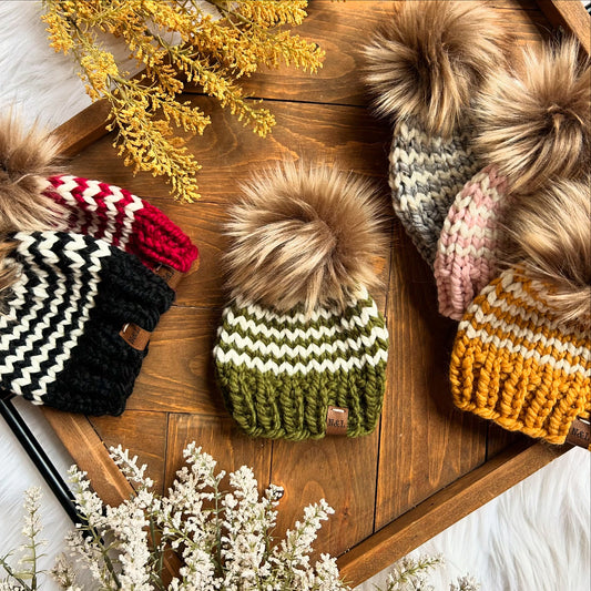 Newborn Single Stripe Hat